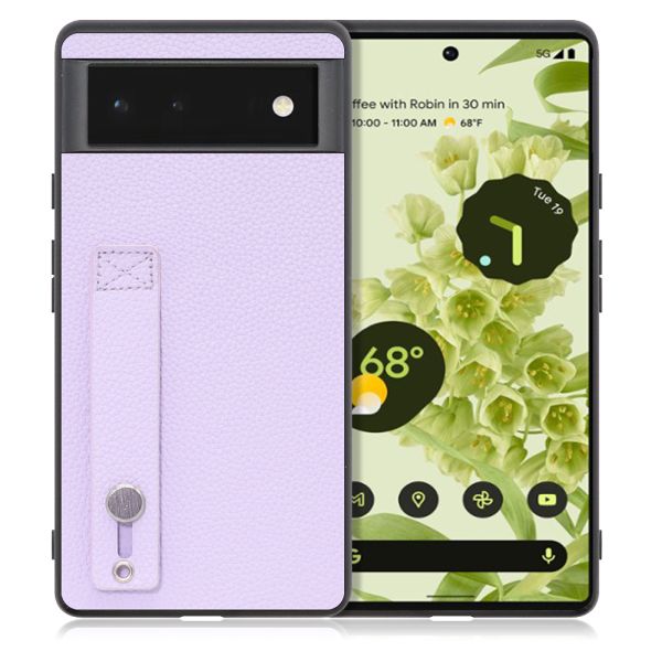 [ LOOF HOLD-SHELL ] Google Pixel 6 googlepixel6 pixel6 ピクセル6 スマホケース 背面 ケース カバー ハードケース 背面ベルト 本革 ストラップホール [ Google Pixel 6 ]