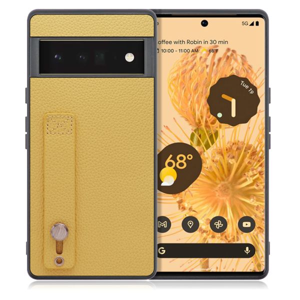 [ LOOF HOLD-SHELL ] Google Pixel 6 Pro Googlepixel6pro 6pro プロ ピクセル6pro スマホケース 背面 ケース カバー ハードケース 背面ベルト 本革 ストラップホール [ Google Pixel 6 Pro ]