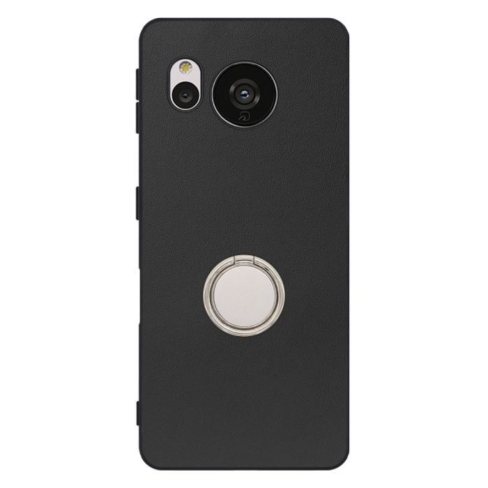 [ LOOF RING-SHELL (シンプル Ver.) ] AQUOS sense7 Plus sense7plus 7plus sense 7 スマホケース 背面 ケース カバー ハードケース スマホリング リング付き 本革 ストラップホール [ AQUOS sense7 Plus ]