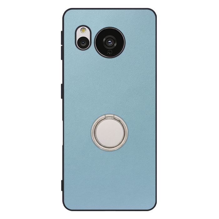 [ LOOF RING-SHELL (シンプル Ver.) ] AQUOS sense7 Plus sense7plus 7plus sense 7 スマホケース 背面 ケース カバー ハードケース スマホリング リング付き 本革 ストラップホール [ AQUOS sense7 Plus ]