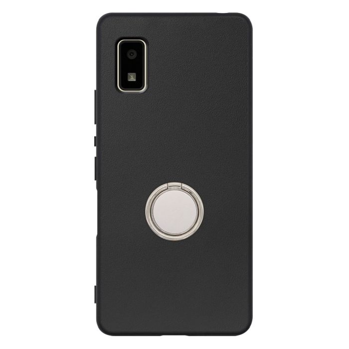 [ LOOF RING-SHELL (シンプル Ver.) ] AQUOS wish2 / wish  スマホケース 背面 ケース カバー ハードケース スマホリング リング付き 本革 ストラップホール [ AQUOS wish/wish2 ]