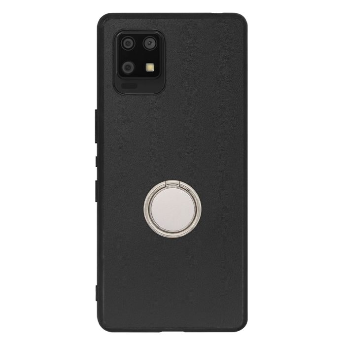 [ LOOF RING-SHELL (シンプル Ver.) ] AQUOS zero6 SHG04 zero 6 スマホケース 背面 ケース カバー ハードケース スマホリング リング付き 本革 ストラップホール [ AQUOS zero6 ]