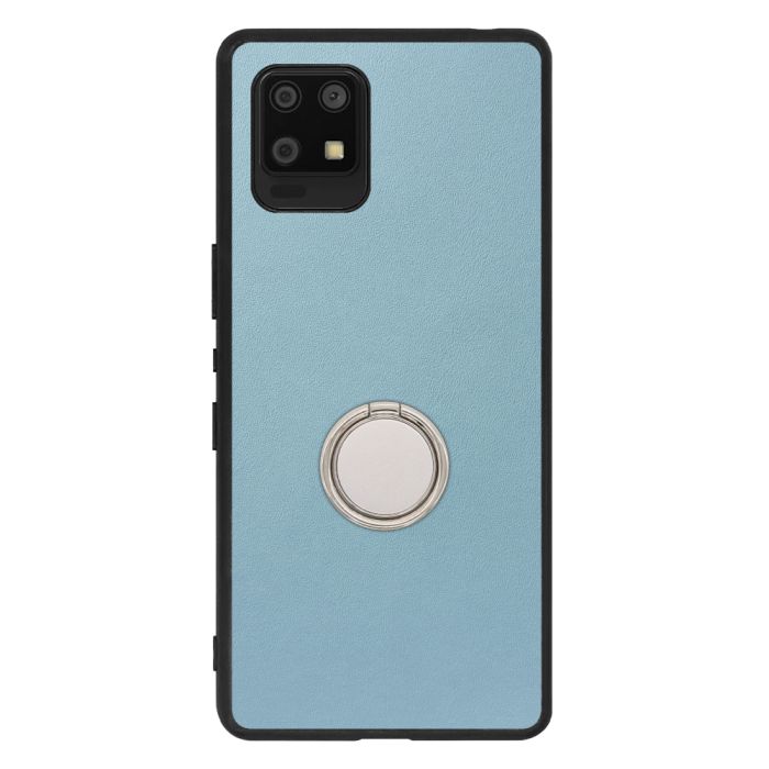[ LOOF RING-SHELL (シンプル Ver.) ] AQUOS zero6 SHG04 zero 6 スマホケース 背面 ケース カバー ハードケース スマホリング リング付き 本革 ストラップホール [ AQUOS zero6 ]
