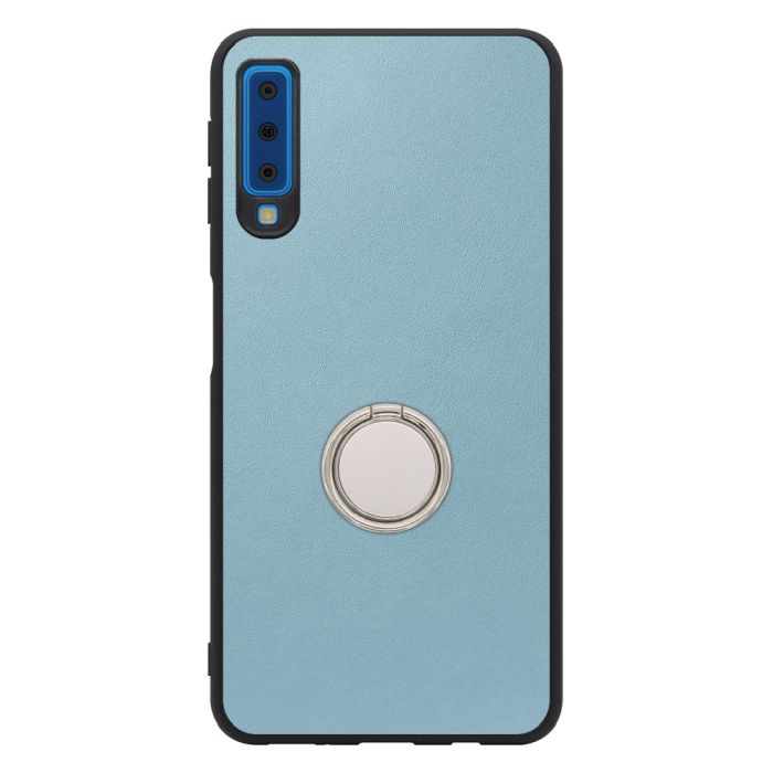 [ LOOF RING-SHELL (シンプル Ver.) ] Galaxy A7 SM-A750C galaxya7 スマホケース 背面 ケース カバー ハードケース スマホリング リング付き 本革 ストラップホール [ Galaxy A7 ]