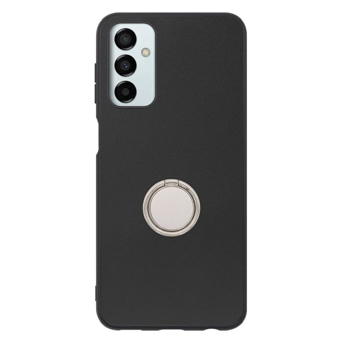 [ LOOF RING-SHELL (シンプル Ver.) ] Galaxy M23 5G m235g スマホケース 背面 ケース カバー ハードケース スマホリング リング付き 本革 ストラップホール [ Galaxy M23 5G ]