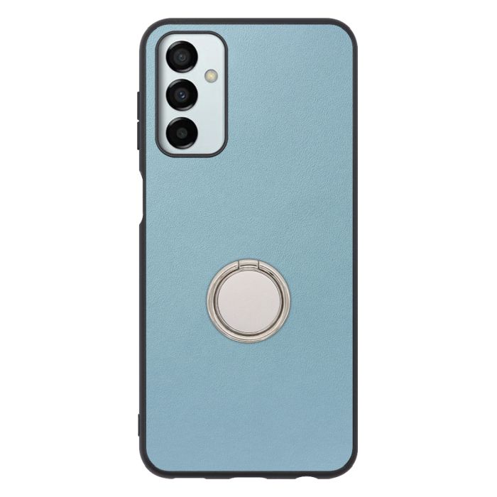 [ LOOF RING-SHELL (シンプル Ver.) ] Galaxy M23 5G m235g スマホケース 背面 ケース カバー ハードケース スマホリング リング付き 本革 ストラップホール [ Galaxy M23 5G ]