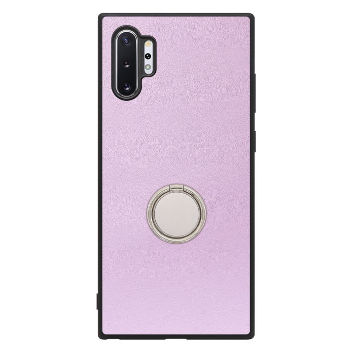 [ LOOF RING-SHELL (シンプル Ver.) ] Galaxy Note10+ SC-01M / SCV45 note10+ note10plus note10 plus スマホケース 背面 ケース カバー ハードケース スマホリング リング付き 本革 ストラップホール [ Galaxy Note10+ ]