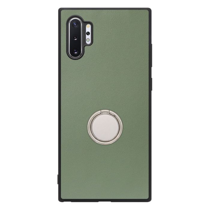 [ LOOF RING-SHELL (シンプル Ver.) ] Galaxy Note10+ SC-01M / SCV45 note10+ note10plus note10 plus スマホケース 背面 ケース カバー ハードケース スマホリング リング付き 本革 ストラップホール [ Galaxy Note10+ ]