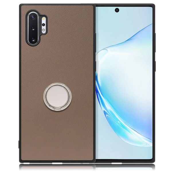 [ LOOF RING-SHELL ] Galaxy Note10+ SC-01M / SCV45 note10+ note10plus note10 plus スマホケース 背面 ケース カバー ハードケース スマホリング リング付き 本革 ストラップホール [ Galaxy Note10+ ]