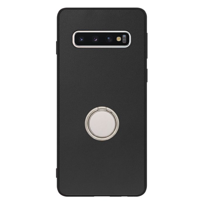 [ LOOF RING-SHELL (シンプル Ver.) ] Galaxy S10 SC-03L / SCV41 galaxys10 スマホケース 背面 ケース カバー ハードケース スマホリング リング付き 本革 ストラップホール [ Galaxy S10 ]