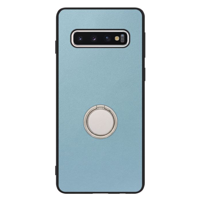 [ LOOF RING-SHELL (シンプル Ver.) ] Galaxy S10 SC-03L / SCV41 galaxys10 スマホケース 背面 ケース カバー ハードケース スマホリング リング付き 本革 ストラップホール [ Galaxy S10 ]