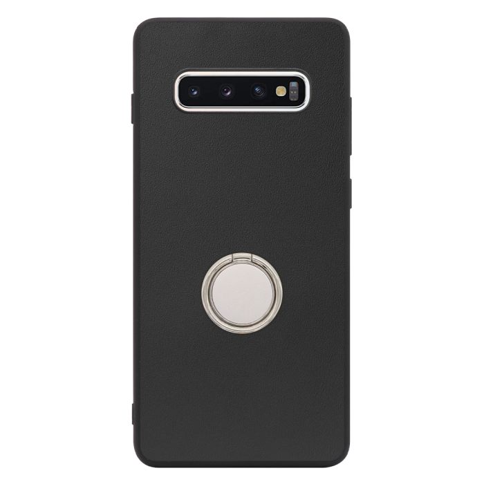 [ LOOF RING-SHELL (シンプル Ver.) ] Galaxy S10+ SC-04L / SCV42 s10plus s10 plus スマホケース 背面 ケース カバー ハードケース スマホリング リング付き 本革 ストラップホール [ Galaxy S10+ ]