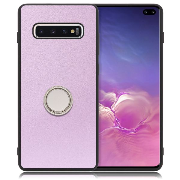 [ LOOF RING-SHELL ] Galaxy S10+ SC-04L / SCV42 s10plus s10 plus スマホケース 背面 ケース カバー ハードケース スマホリング リング付き 本革 ストラップホール [ Galaxy S10+ ]
