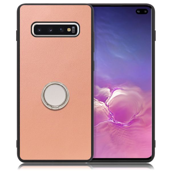 [ LOOF RING-SHELL ] Galaxy S10+ SC-04L / SCV42 s10plus s10 plus スマホケース 背面 ケース カバー ハードケース スマホリング リング付き 本革 ストラップホール [ Galaxy S10+ ]