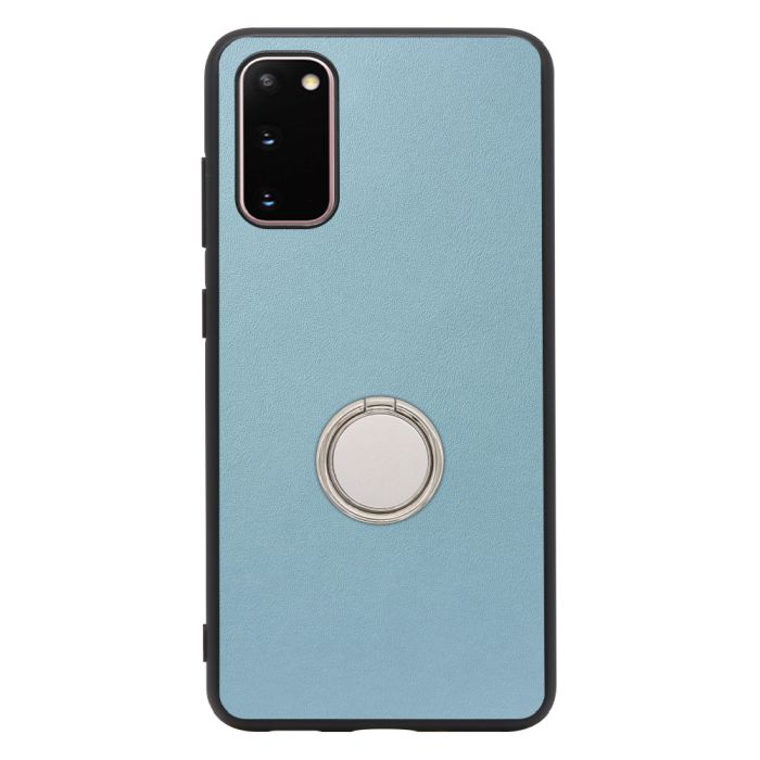 [ LOOF RING-SHELL (シンプル Ver.) ] Galaxy S20 5G SC-51A / SCG01 s205g スマホケース 背面 ケース カバー ハードケース スマホリング リング付き 本革 ストラップホール [ Galaxy S20 5G ]