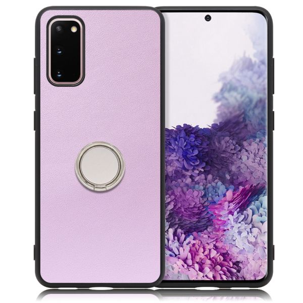 [ LOOF RING-SHELL ] Galaxy S20 5G SC-51A / SCG01 s205g スマホケース 背面 ケース カバー ハードケース スマホリング リング付き 本革 ストラップホール [ Galaxy S20 5G ]