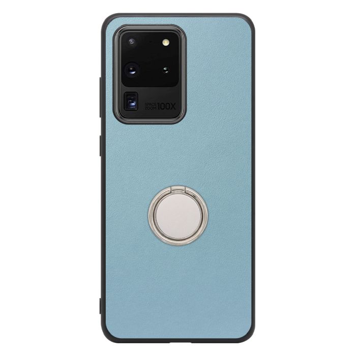 [ LOOF RING-SHELL (シンプル Ver.) ] Galaxy S20 Ultra s20ultra スマホケース 背面 ケース カバー ハードケース スマホリング リング付き 本革 ストラップホール [ Galaxy S20 Ultra 5G ]