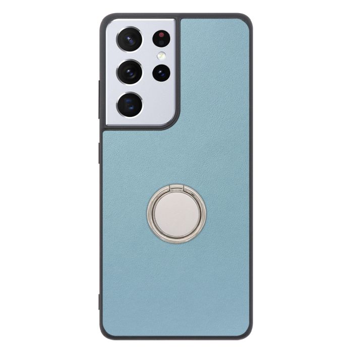 [ LOOF RING-SHELL (シンプル Ver.) ] Galaxy S21 Ultra 5G SC-52B s21ultra5g s21ultra スマホケース 背面 ケース カバー ハードケース スマホリング リング付き 本革 ストラップホール [ Galaxy S21 Ultra 5G ]
