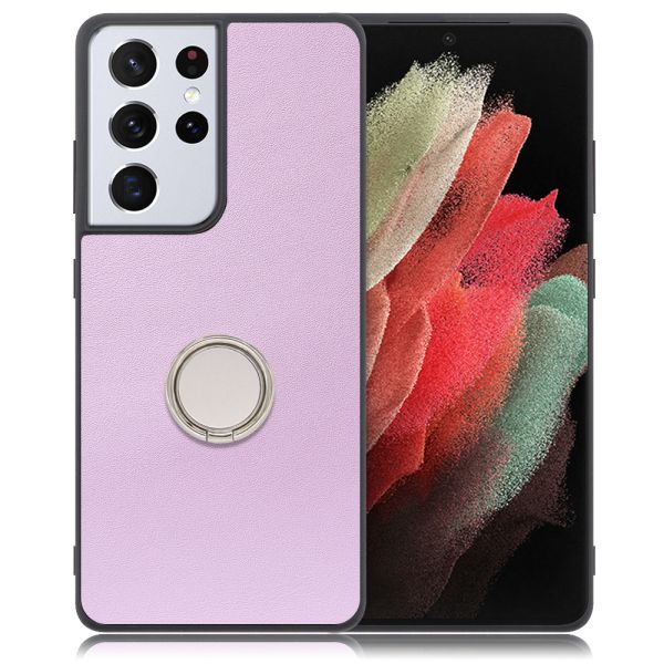 [ LOOF RING-SHELL ] Galaxy S21 Ultra 5G SC-52B s21ultra5g s21ultra スマホケース 背面 ケース カバー ハードケース スマホリング リング付き 本革 ストラップホール [ Galaxy S21 Ultra 5G ]