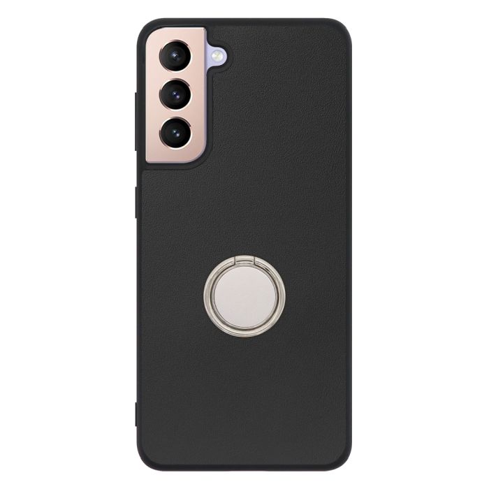 [ LOOF RING-SHELL (シンプル Ver.) ] Galaxy S21+ 5G SCG10 s21plus s21 plus s21plus5g s21+5g スマホケース 背面 ケース カバー ハードケース スマホリング リング付き 本革 ストラップホール [ Galaxy S21+ 5G ]
