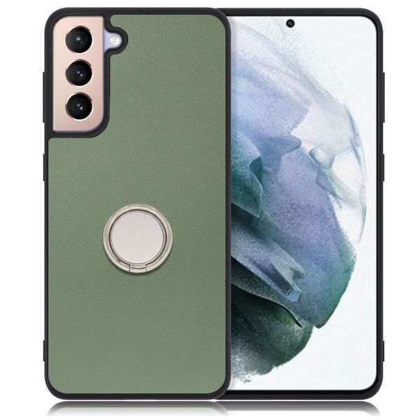[ LOOF RING-SHELL ] Galaxy S21+ 5G SCG10 s21plus s21 plus s21plus5g s21+5g スマホケース 背面 ケース カバー ハードケース スマホリング リング付き 本革 ストラップホール [ Galaxy S21+ 5G ]