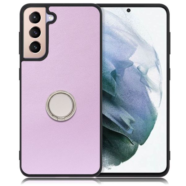 [ LOOF RING-SHELL ] Galaxy S21+ 5G SCG10 s21plus s21 plus s21plus5g s21+5g スマホケース 背面 ケース カバー ハードケース スマホリング リング付き 本革 ストラップホール [ Galaxy S21+ 5G ]