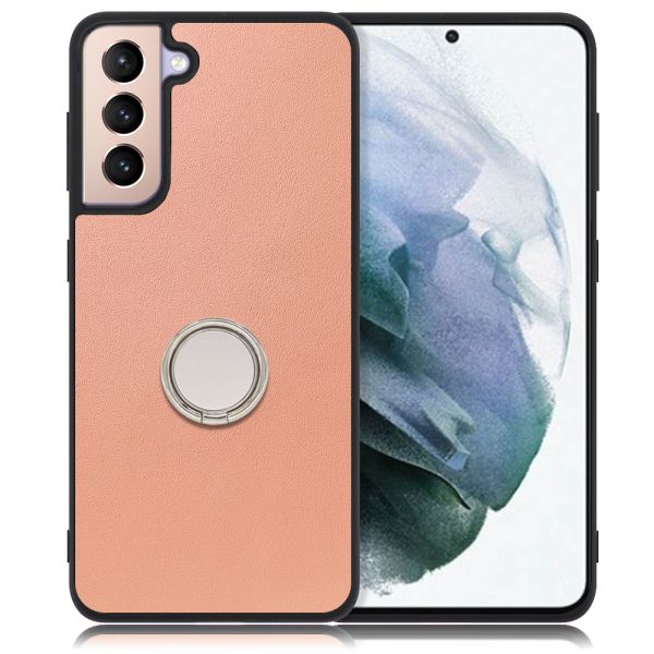 [ LOOF RING-SHELL ] Galaxy S21+ 5G SCG10 s21plus s21 plus s21plus5g s21+5g スマホケース 背面 ケース カバー ハードケース スマホリング リング付き 本革 ストラップホール [ Galaxy S21+ 5G ]
