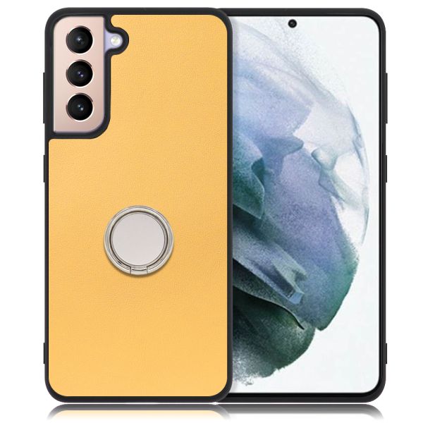 [ LOOF RING-SHELL ] Galaxy S21+ 5G SCG10 s21plus s21 plus s21plus5g s21+5g スマホケース 背面 ケース カバー ハードケース スマホリング リング付き 本革 ストラップホール [ Galaxy S21+ 5G ]