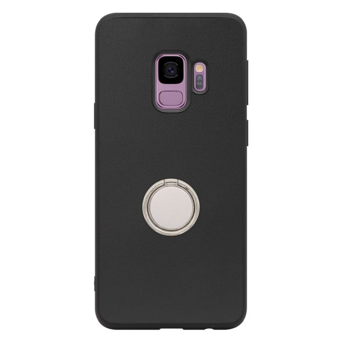 [ LOOF RING-SHELL (シンプル Ver.) ] Galaxy S9 SC-02K / SCV38 galaxys9 スマホケース 背面 ケース カバー ハードケース スマホリング リング付き 本革 ストラップホール [ Galaxy S9 ]