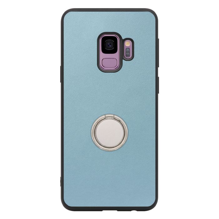 [ LOOF RING-SHELL (シンプル Ver.) ] Galaxy S9 SC-02K / SCV38 galaxys9 スマホケース 背面 ケース カバー ハードケース スマホリング リング付き 本革 ストラップホール [ Galaxy S9 ]