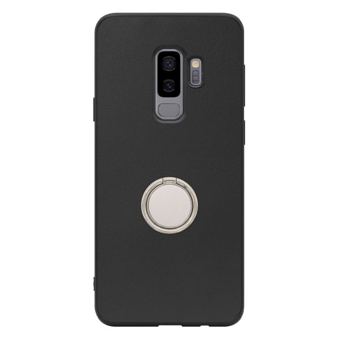 [ LOOF RING-SHELL (シンプル Ver.) ] Galaxy S9+ SC-03K / SCV39 s9plus s9 Plus スマホケース 背面 ケース カバー ハードケース スマホリング リング付き 本革 ストラップホール [ Galaxy S9+ ]