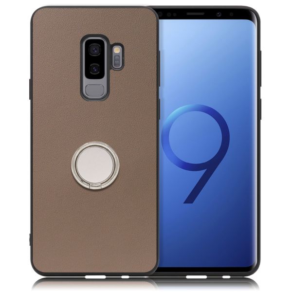 [ LOOF RING-SHELL ] Galaxy S9+ SC-03K / SCV39 s9plus s9 Plus スマホケース 背面 ケース カバー ハードケース スマホリング リング付き 本革 ストラップホール [ Galaxy S9+ ]