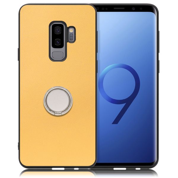 [ LOOF RING-SHELL ] Galaxy S9+ SC-03K / SCV39 s9plus s9 Plus スマホケース 背面 ケース カバー ハードケース スマホリング リング付き 本革 ストラップホール [ Galaxy S9+ ]