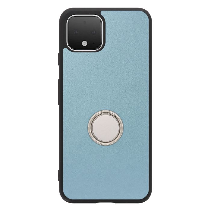 [ LOOF RING-SHELL (シンプル Ver.) ] Google Pixel 4 googlepixel pixel4xl ピクセル4 スマホケース 背面 ケース カバー ハードケース スマホリング リング付き 本革 ストラップホール [ Google Pixel 4 ]