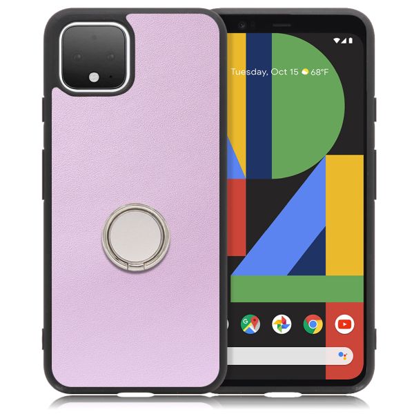 [ LOOF RING-SHELL ] Google Pixel 4 googlepixel pixel4xl ピクセル4 スマホケース 背面 ケース カバー ハードケース スマホリング リング付き 本革 ストラップホール [ Google Pixel 4 ]