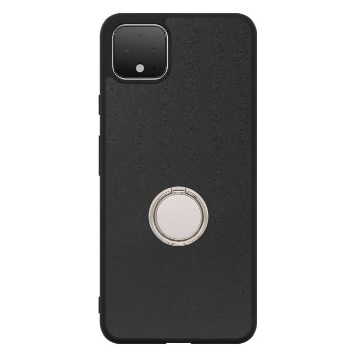 [ LOOF RING-SHELL (シンプル Ver.) ] Google Pixel 4 XL googlepixel pixel4xl ピクセル4XL スマホケース 背面 ケース カバー ハードケース スマホリング リング付き 本革 ストラップホール [ Google Pixel 4 XL ]