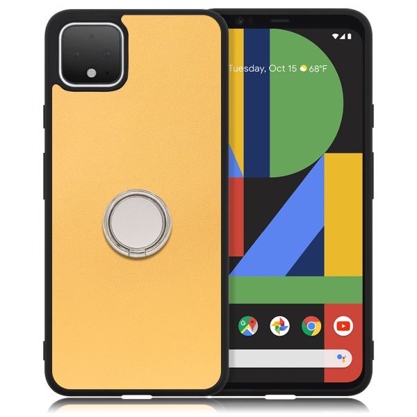 [ LOOF RING-SHELL ] Google Pixel 4 XL googlepixel pixel4xl ピクセル4XL スマホケース 背面 ケース カバー ハードケース スマホリング リング付き 本革 ストラップホール [ Google Pixel 4 XL ]
