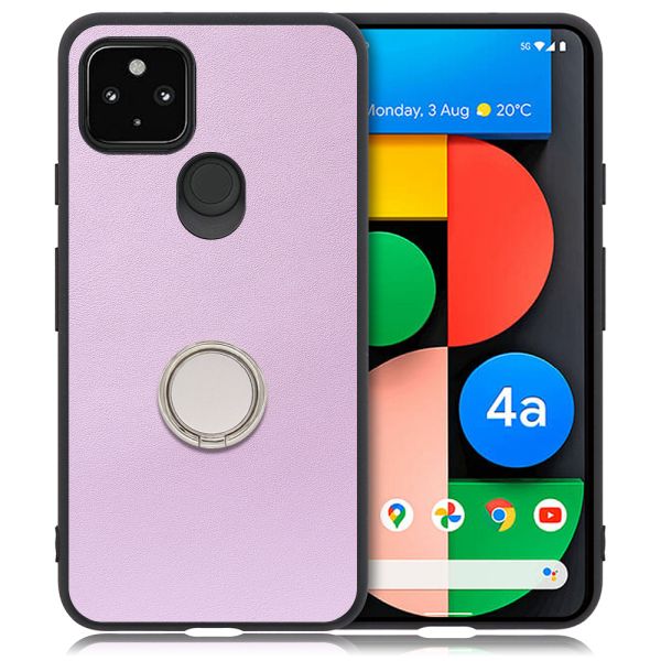 [ LOOF RING-SHELL ] Google Pixel 4a 5G pixel4a5g googlepixel4a5g スマホケース 背面 ケース カバー ハードケース スマホリング リング付き 本革 ストラップホール [ Google Pixel 4a 5G ]