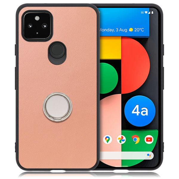 [ LOOF RING-SHELL ] Google Pixel 4a 5G pixel4a5g googlepixel4a5g スマホケース 背面 ケース カバー ハードケース スマホリング リング付き 本革 ストラップホール [ Google Pixel 4a 5G ]