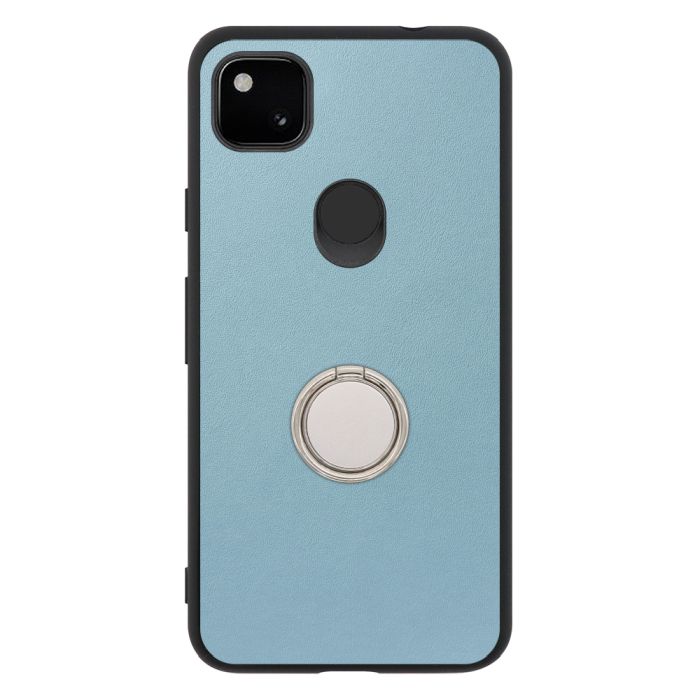 [ LOOF RING-SHELL (シンプル Ver.) ] Google Pixel 4a pixel4a googlepixel4a スマホケース 背面 ケース カバー ハードケース スマホリング リング付き 本革 ストラップホール [ Google Pixel 4a ]