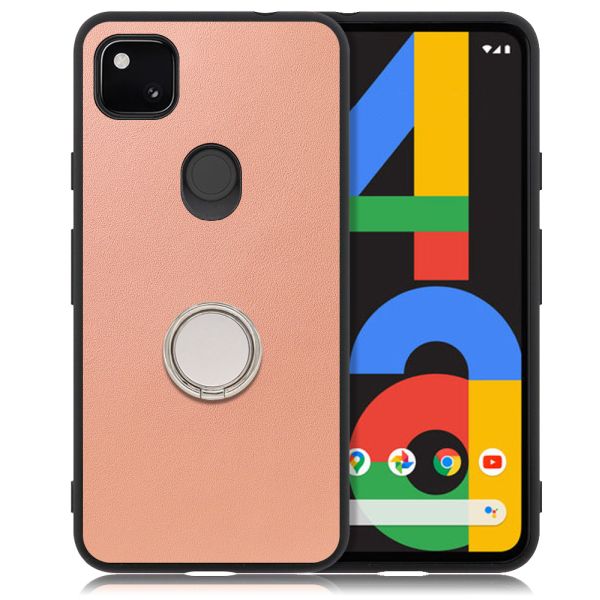 [ LOOF RING-SHELL ] Google Pixel 4a pixel4a googlepixel4a スマホケース 背面 ケース カバー ハードケース スマホリング リング付き 本革 ストラップホール [ Google Pixel 4a ]