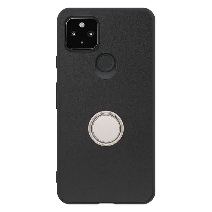 [ LOOF RING-SHELL (シンプル Ver.) ] Google Pixel 5 pixel5 Googlepixel5 スマホケース 背面 ケース カバー ハードケース スマホリング リング付き 本革 ストラップホール [ Google Pixel 5 ]