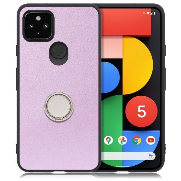 [ LOOF RING-SHELL ] Google Pixel 5 pixel5 Googlepixel5 スマホケース 背面 ケース カバー ハードケース スマホリング リング付き 本革 ストラップホール [ Google Pixel 5 ]