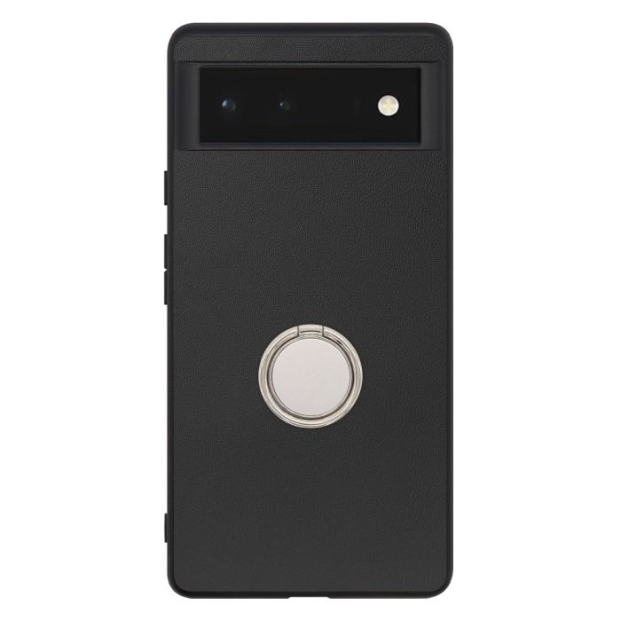 [ LOOF RING-SHELL (シンプル Ver.) ] Google Pixel 6 googlepixel6 pixel6 ピクセル6 スマホケース 背面 ケース カバー ハードケース スマホリング リング付き 本革 ストラップホール [ Google Pixel 6 ]
