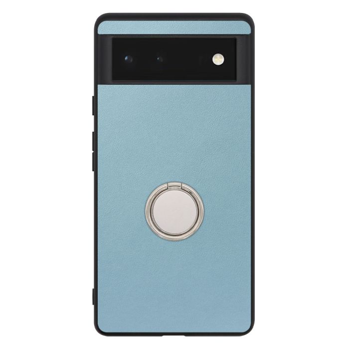 [ LOOF RING-SHELL (シンプル Ver.) ] Google Pixel 6 googlepixel6 pixel6 ピクセル6 スマホケース 背面 ケース カバー ハードケース スマホリング リング付き 本革 ストラップホール [ Google Pixel 6 ]