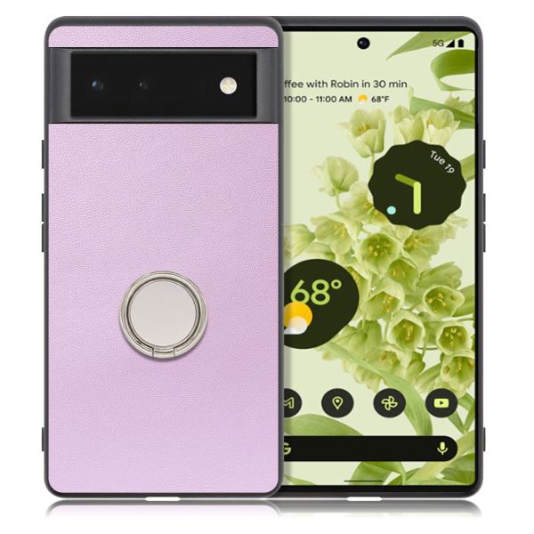 [ LOOF RING-SHELL ] Google Pixel 6 googlepixel6 pixel6 ピクセル6 スマホケース 背面 ケース カバー ハードケース スマホリング リング付き 本革 ストラップホール [ Google Pixel 6 ]