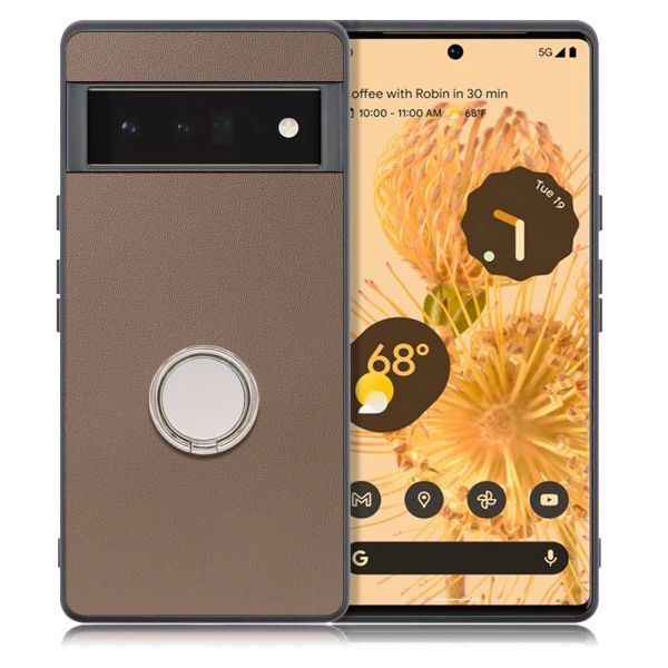 [ LOOF RING-SHELL ] Google Pixel 6 Pro Googlepixel6pro 6pro プロ ピクセル6pro スマホケース 背面 ケース カバー ハードケース スマホリング リング付き 本革 ストラップホール [ Google Pixel 6 Pro ]
