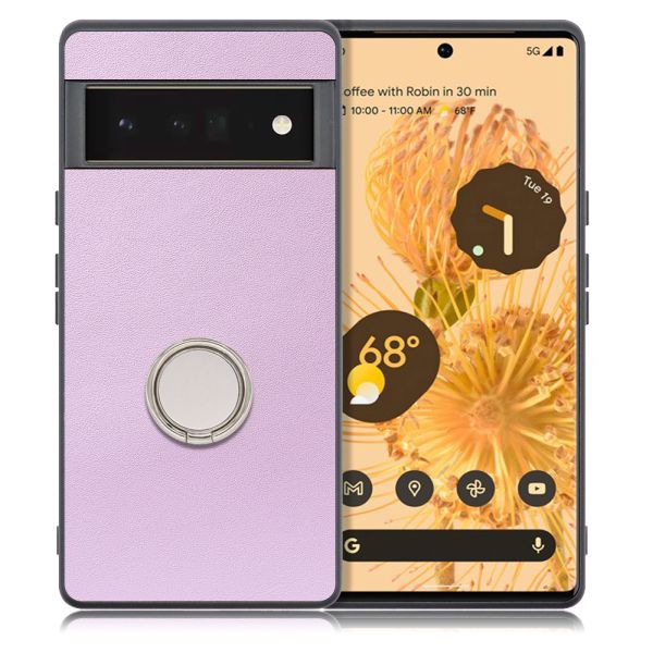 [ LOOF RING-SHELL ] Google Pixel 6 Pro Googlepixel6pro 6pro プロ ピクセル6pro スマホケース 背面 ケース カバー ハードケース スマホリング リング付き 本革 ストラップホール [ Google Pixel 6 Pro ]