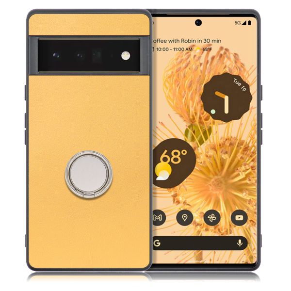 [ LOOF RING-SHELL ] Google Pixel 6 Pro Googlepixel6pro 6pro プロ ピクセル6pro スマホケース 背面 ケース カバー ハードケース スマホリング リング付き 本革 ストラップホール [ Google Pixel 6 Pro ]