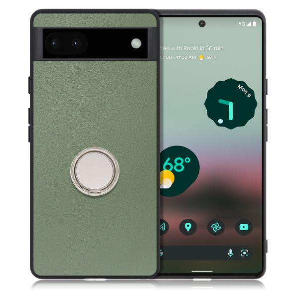 [ LOOF RING-SHELL ] Google Pixel 6a googlepixel6a pixel6a スマホケース 背面 ケース カバー ハードケース スマホリング リング付き 本革 ストラップホール [ Google Pixel 6a ]